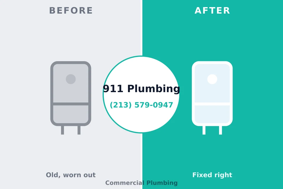 Before and after: plumbing company Angola, NY